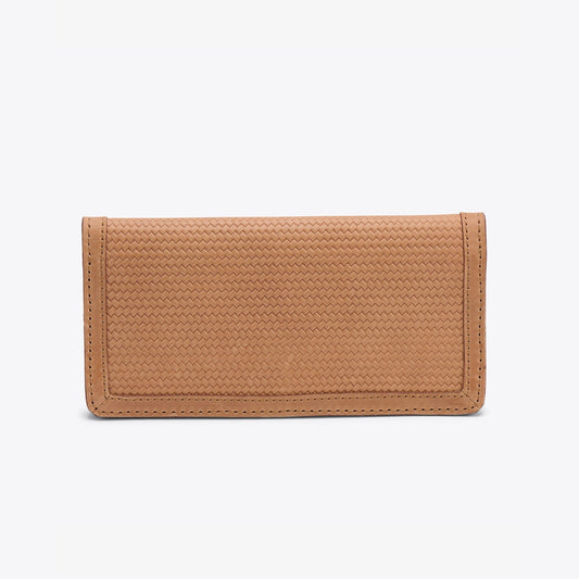 Classic Wallet Woven Almond