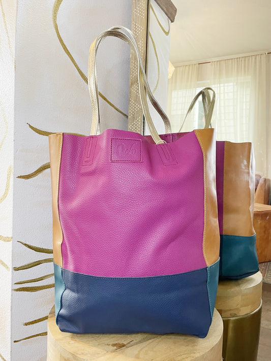 Sseko Limited Edition Colorblock Bucket Bag