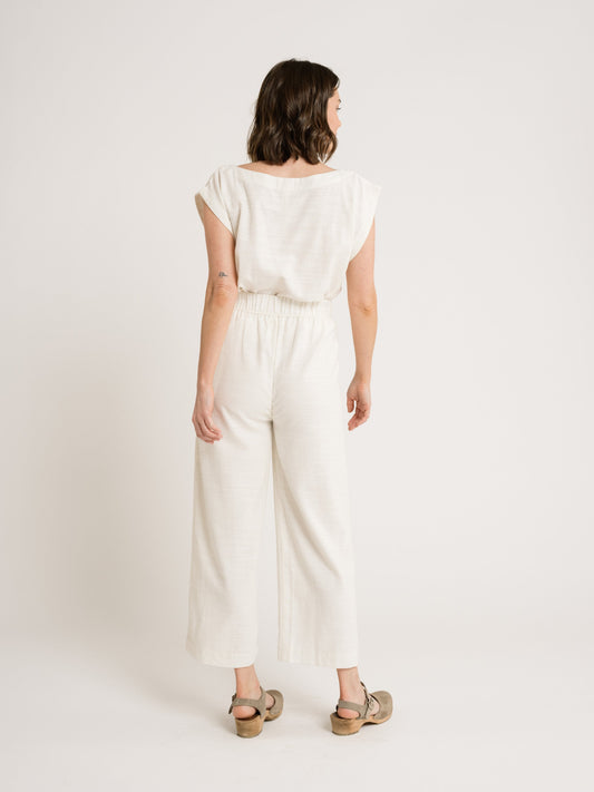 Everyday Crop Pant in Ivory